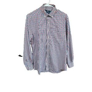 Vineyard Vines‎ Shirt Men Medium Slim Fit Tucker RWB Gingham Check Button Down